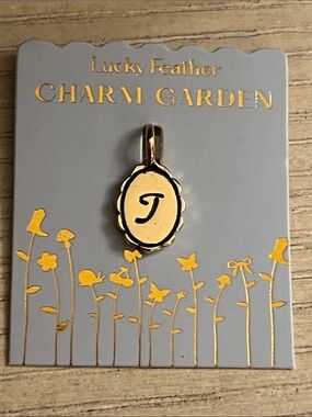 14k Gold Dipped Initial 'T” Charm Pendant